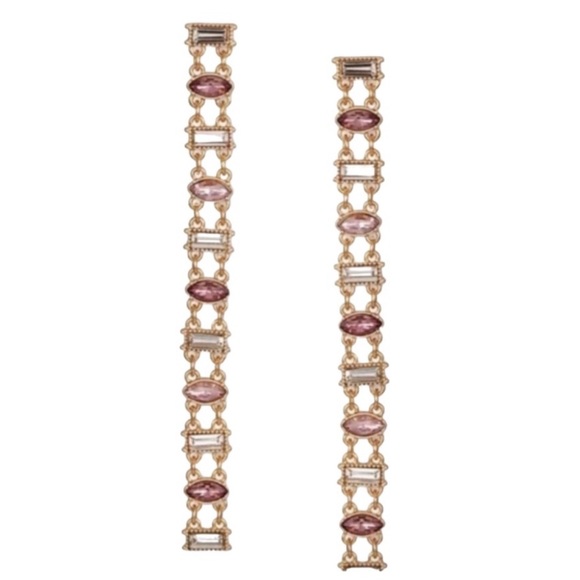 Guess Jewelry - Guess Gold Tone Crystal Drop Earrings